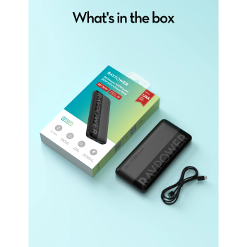 پاوربانک ۲۰ وات RP-PB1228 با ظرفیت ۱۰۰۰۰